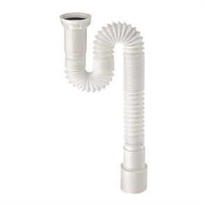 Сифон гофрированный без выпуска 1 1/2 х 40/50 мм, L1200 мм с хомутом жёсткости 875776