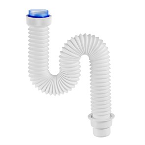 Сифон гофрированный Элит 1 1/2 х 50/40 мм без выпуска, L600 мм, с хомутом жёсткости 870985