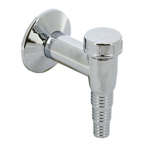 Сифон для подключения слива бытовой техники с обр. клап. и отражателем, выход 32 мм, хром 878387