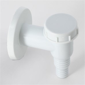 Сифон для стиральной машины наружный, пластик, белый 868556