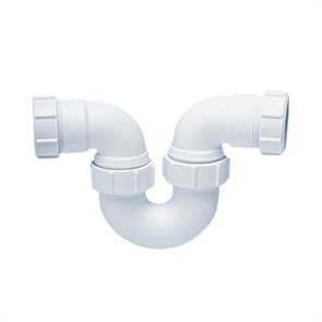 Сифон трубный Р-образный, проходной (50ммх50мм); вход/выход компрессионный горизонтальный Ду=50мм 875747