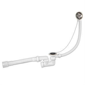 Слив-перелив 1 1/2 х 40 мм с регулируемым сифоном и с гофротрубой 40 x 40/50 мм 869366