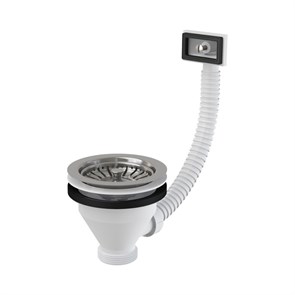 Слив-перелив Alcaplast для раковины с переливом, нерж. решетка 115 мм, выпуск 1 1/2