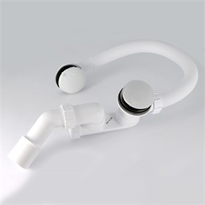 Слив-перелив L=500 х 34 мм, метал. 70 мм слив., пробка-кнопка, выход 40/50 мм, хром 860572