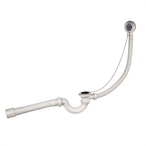 Слив-перелив S-образный с гофротрубой на 40x40/50, выпуск пластик 885133