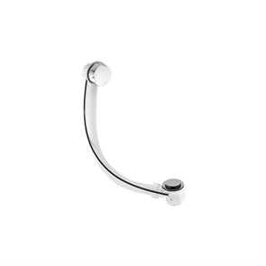 Слив-перелив для ванн/поддонов (L505ммxD34мм поворотное управление пластик, D70мм/50мм нержавейка сл 883161