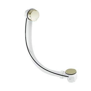 Слив-перелив для ванн/поддонов (L510ммxD34мм поворотное управление латунь, D70мм/50мм нержавейка сли 867914