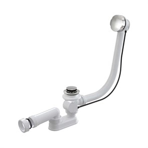 Слив-перелив полуавтомат для ванны 40/50 x 570 мм, металл, хром 885003