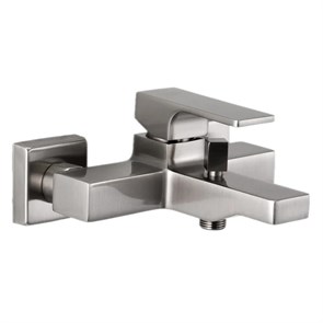 Смеситель для ванны Remer Absolute с лейкой, держателем и шлангом, Брашированный Никель 858801