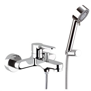 Смеситель для ванны Remer Winner с лейкой, держателем и шлангом, хром 885318