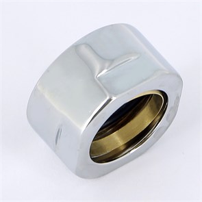 Соединитель для медной трубы диам. 18 с цилиндрической гайкой цвет хром 885920
