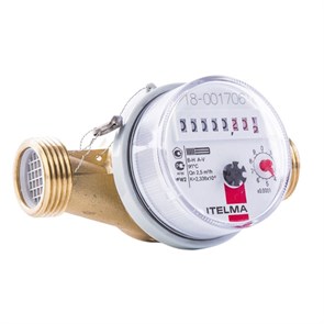 Счетчик для горячей воды Н 1.0 монтажная длина 130мм Qном=2,5 м3/ч 872672