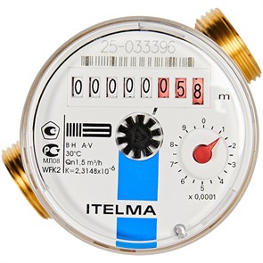 Счетчик для холодной воды монтажная длина 80 мм Н 3/4 WFK20 882809