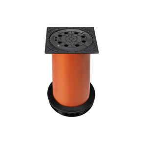 Телескопическая труба DN315 SV с вентиляцией, с чугун. крышкой (12,5 тонн) и упл. манжетой, Ger 868349