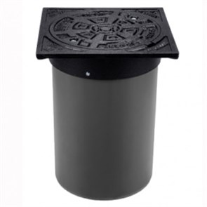 Телескопическая труба с чугунной крышкой в сборе (без манжеты) B125 - 12,5т люк с вентиляцией 885396