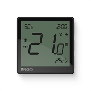 Термостат ENGO One комнатный встраиваемый, программ. с дисплеем, датчик влажности, WiFi / Zigbee, че 868713