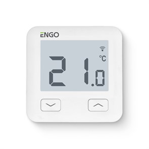 Термостат ENGO комнатный встраиваемый, программ. с дисплеем, WiFi, белый 871833
