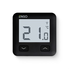 Термостат ENGO комнатный встраиваемый, программ. с дисплеем, WiFi, чёрный 872465