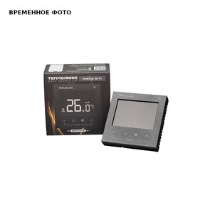 Термостат Теплолюкс Pontus Wi-Fi электронный, с дисплеем чёрный Space 868554