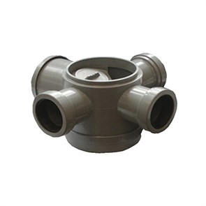 Трап (H130мм) без сливной решётки; 3 входа и 1 выход Ду=50мм под раструбное соединение 877947