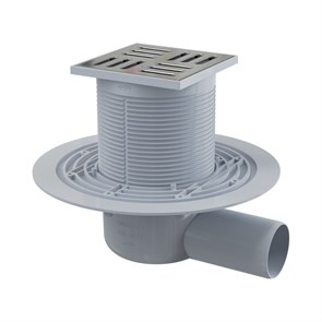 Трап 105×105 мм боковой сток, выпуск 50 мм г/затвор 884475