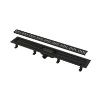 Лоток душевой Alcaplast APZ10BLACK 750 мм с порогами для перф. решетки (с реш.), черный 875622