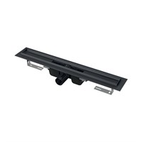 Лоток душевой Alcaplast APZ1BLACK 1050 мм с порогами для решетки (без решетки), черный матовый 881390