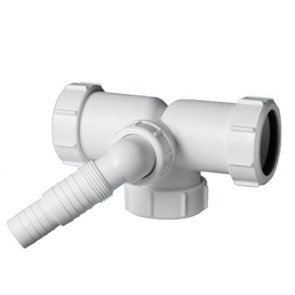 Тройник компрессионный Ду=40ммхДу=40ммхДу=40мм с разделением потоков и адаптером под углом для подкл 873819