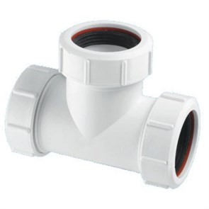 Тройник компрессионный Ду=50ммхДу=50ммхДу=50мм; цвет-белый 882492