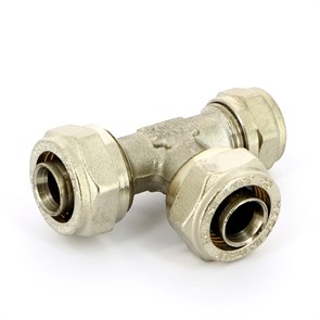 Тройник обж 20 х 20 х 16 никелированный 858565