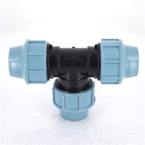 Тройник обж 40 для труб ПНД полипропилен PP-B 885634