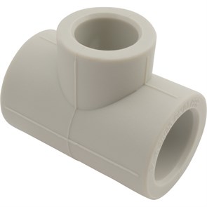 Тройник полипропиленовый переходной 90х75х90 (серый) 878895