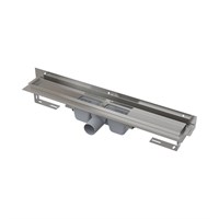 Лоток душевой APZ4S 850 мм, пристенный монтаж, с рег. краем к стене (без решетки), нерж.сталь 860715