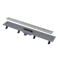 Лоток душевой APZ8 550 мм, с порогами для перф. решетки (с решеткой), нерж.сталь 873351