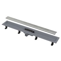 Лоток душевой APZ8 650 мм, с порогами для перф. решетки (с решеткой), нерж.сталь 864775