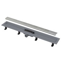 Лоток душевой APZ8 750 мм, с порогами для перф. решетки (с решеткой), нерж.сталь 883749