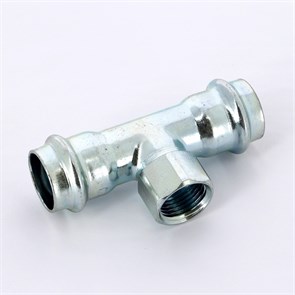 Тройник пресс-В 22х1/2'х22 оцинк.сталь Prestabo SC-Contur 858398