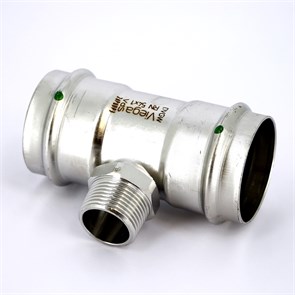 Тройник пресс-Н 54x1'x54 нерж.сталь Sanpress Inox SC-Contur 862763