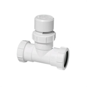 Тройник с вентиляционным клапаном, вход/выход Ду=50мм 875067