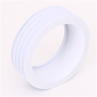 Манжета фановой трубы, вход 90 мм, выход внутрь 110 мм трубы, белый, пакет 877551