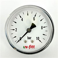 Манометр аксиальный 10 бар, диаметр 63 мм, 1/4