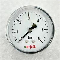 Манометр аксиальный 6 бар, диаметр 63 мм, 1/4