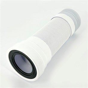 Труба гофрированная L=330-850 мм, вход 97-107 мм, выход внутрь 110 мм трубы 873955