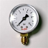 Манометр радиальный 10 бар, диаметр 50 мм, 1/4