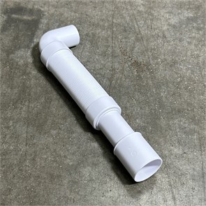 Труба гофрированная под углом 90° L=350-600 мм, вход 40 мм, выход 40/50 мм 863445