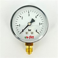 Манометр радиальный 6 бар, диаметр 63 мм, 1/4