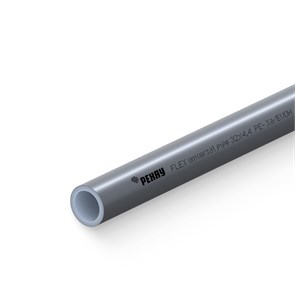 Труба из сшитого полиэтилена Flex 32 х 4.4, PE-Xa/EVOH, бухта 50 м, универсальная, серебристая 875056