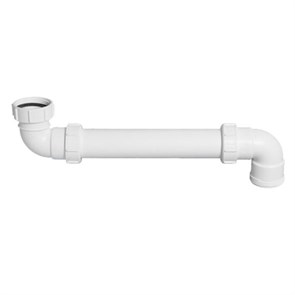 Труба отводная L=232 мм под 90 с отводом на 90, вход 1 1/4