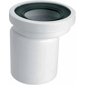 Труба фановая L=160 мм с 20 мм смещ., вход 97-107 мм, выход 110 мм 886834