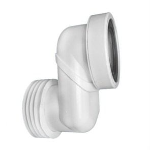 Труба фановая L=160 мм с манжетой и 100 мм смещ., вход 97-107 мм, выход внутрь 110 мм трубы 867542